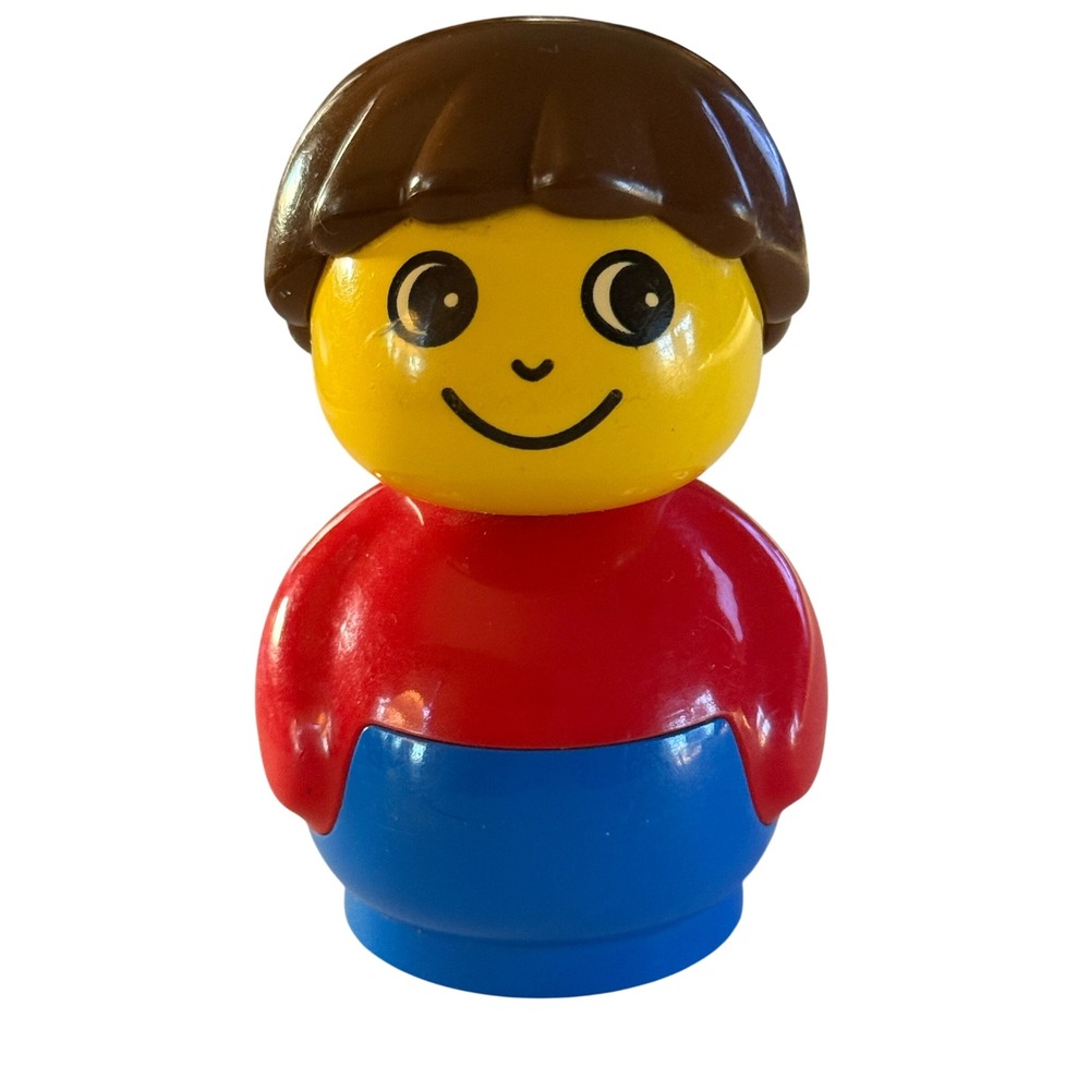 Lego Duplo Primo Figure  Red Blue Yellow Boy Vintage Sturdy Plastic